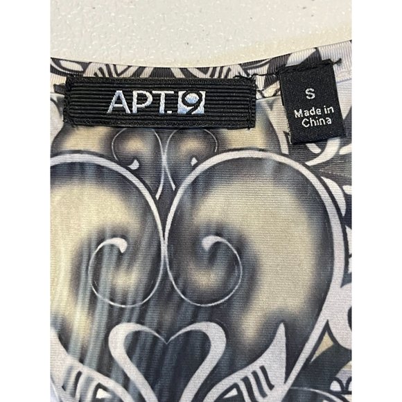 Apt.9 Womens Pleated Sheath Dress 427008438 Lace Embroidered White Black Size S - Picture 5 of 7